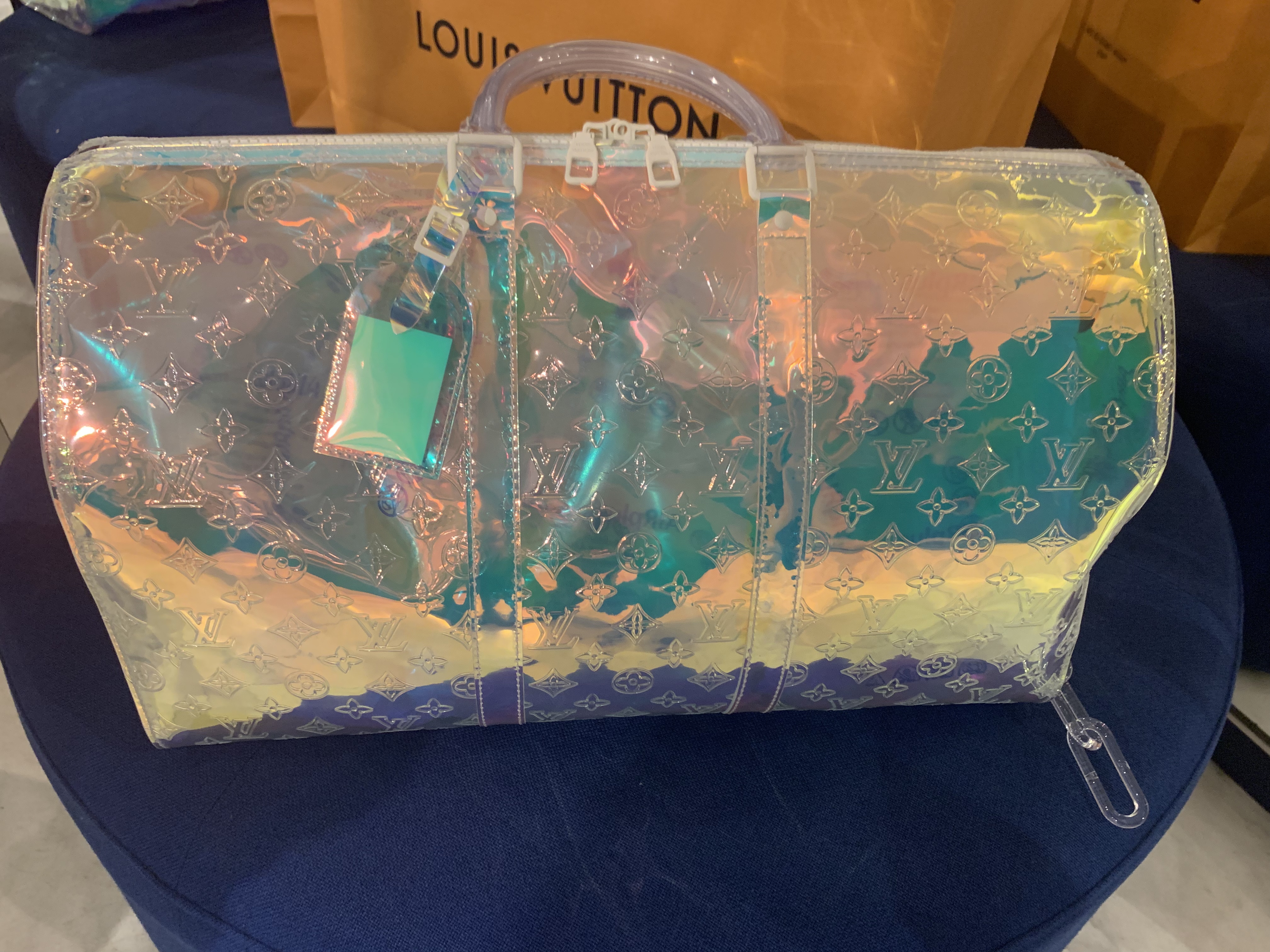 louis vuitton iridescent keepall